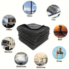 Microfiber Cleaning Cloth for Home, Car, and Bathroom - Absorbent Towel