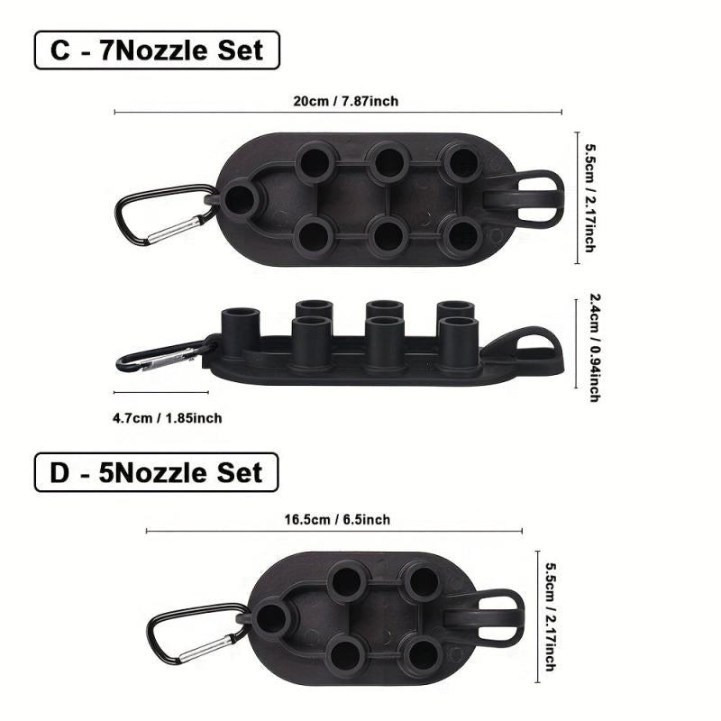 JUNGLEFLASH High Pressure Washer Tips Set 7 Nozzle Holder 4000 PSI