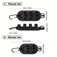 JUNGLEFLASH High Pressure Washer Tips Set 7 Nozzle Holder 4000 PSI