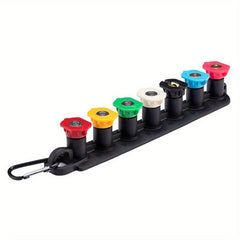 JUNGLEFLASH High Pressure Washer Tips Set 7 Nozzle Holder 4000 PSI