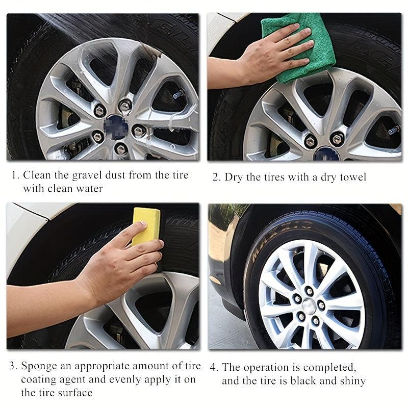 500ml Tire Retreading Coating Paste Blackening Polish Durable Bright Wax