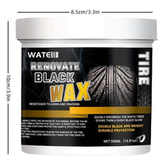 500ml Tire Retreading Coating Paste Blackening Polish Durable Bright Wax