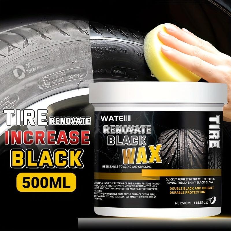 500ml Tire Retreading Coating Paste Blackening Polish Durable Bright Wax