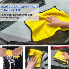 10 Pcs Car Wash Microfiber Towel Car Cleaning Drying Cloth Bright Colors