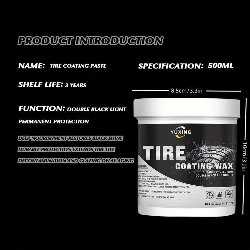 500ml Tire Refurbishment Coating Paste Durable Bright Cleaner Wax