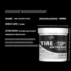 500ml Tire Refurbishment Coating Paste Durable Bright Cleaner Wax