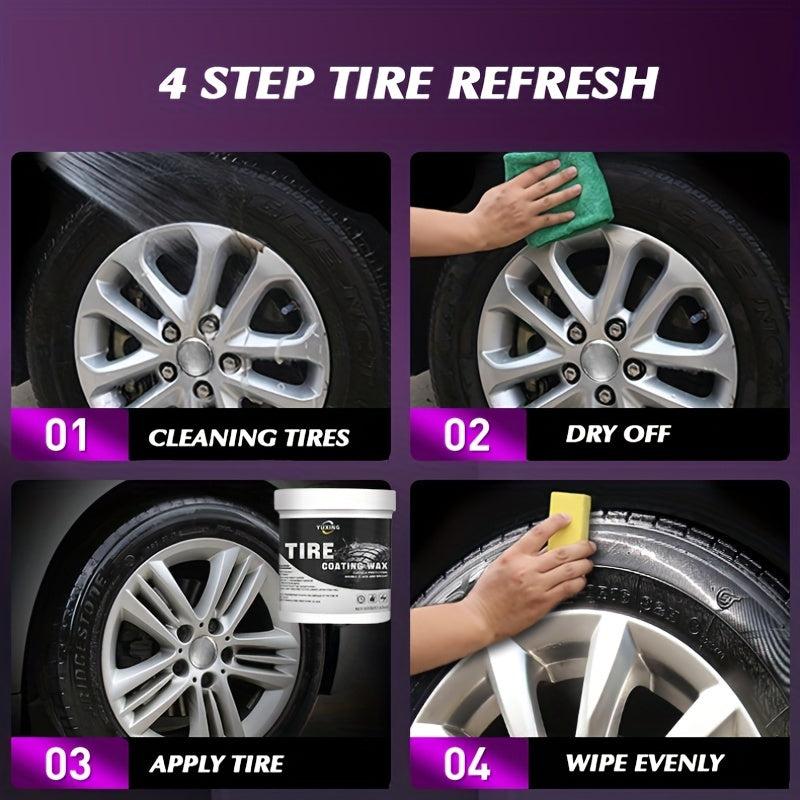 500ml Tire Refurbishment Coating Paste Durable Bright Cleaner Wax