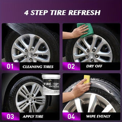 500ml Tire Refurbishment Coating Paste Durable Bright Cleaner Wax