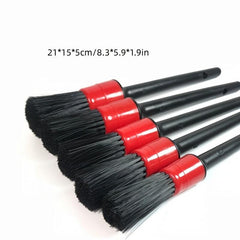 5pcs Car Detailing Brush Set Soft Brushes for Automotive Interior Cleaning