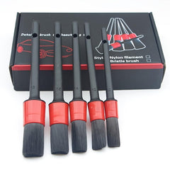 5pcs Car Detailing Brush Set Soft Brushes for Automotive Interior Cleaning