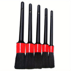 5pcs Car Detailing Brush Set Soft Brushes for Automotive Interior Cleaning