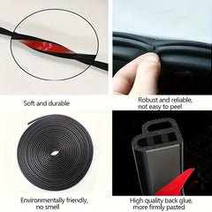 Auto Weather Strip Double Layer Self Adhesive Sound Insulation Sealing Strip