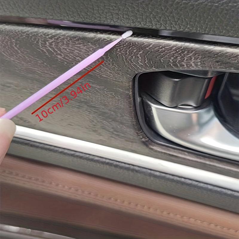 100pcs Car Gap Cleaning Hair Brush Car Supplies Accessories