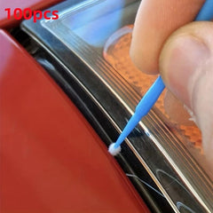 100pcs Car Gap Cleaning Hair Brush Car Supplies Accessories