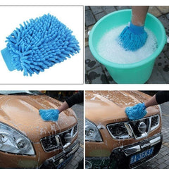 Microfiber Car Wash Gloves Anti Scratch Cleaning & Care Tool