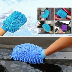 Microfiber Car Wash Gloves Anti Scratch Cleaning & Care Tool