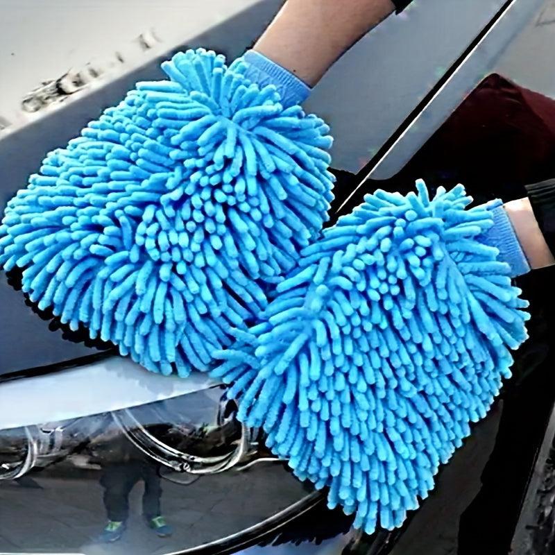 Microfiber Car Wash Gloves Anti Scratch Cleaning & Care Tool
