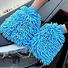 Microfiber Car Wash Gloves Anti Scratch Cleaning & Care Tool