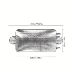Car Glass Snow Shield Sun Visor Front Windshield Snow Shield And Sun Visor
