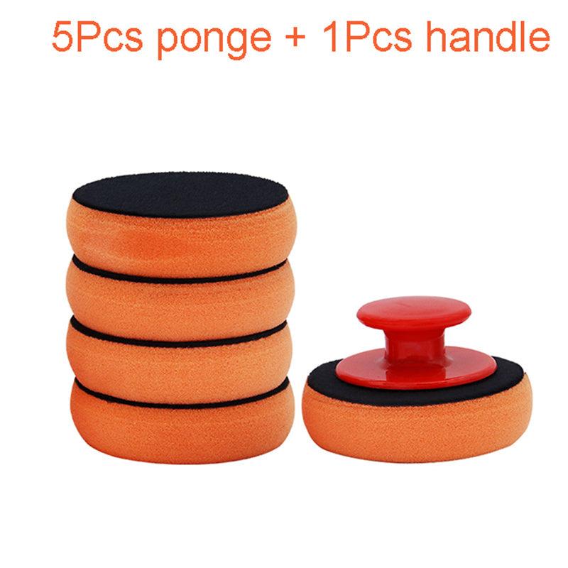 Car Wash Wax Polish Pads Polishing Pad Sponge Car Cleaning Cloth Microfiber