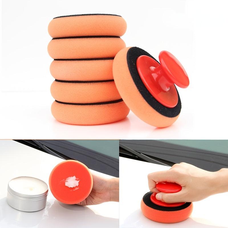 Car Wash Wax Polish Pads Polishing Pad Sponge Car Cleaning Cloth Microfiber