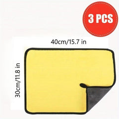 Double Sided Coral Velvet Car Wiping Cloth Large Size Car Washing Towel