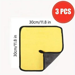 Double Sided Coral Velvet Car Wiping Cloth Large Size Car Washing Towel