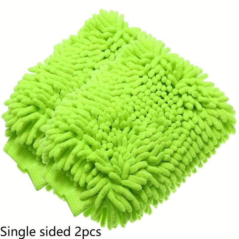 4pcs Microfiber Car Wash Gloves Cleaning Anti Scratch Car Tool
