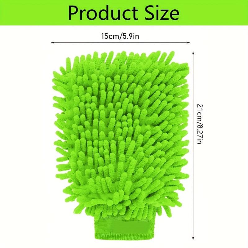 4pcs Microfiber Car Wash Gloves Cleaning Anti Scratch Car Tool