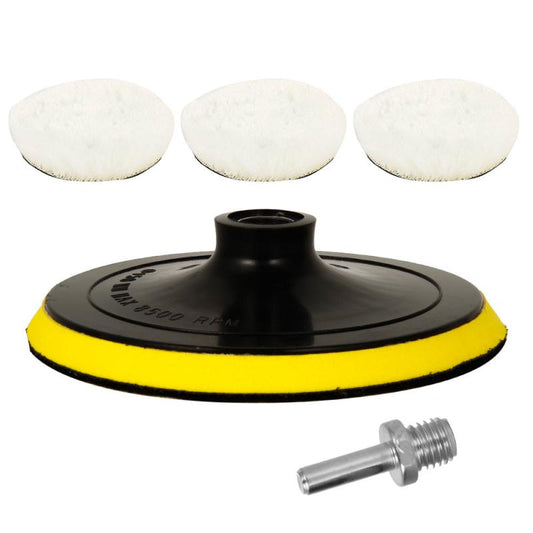 5pcs Car Polishing Pads Set 15 24 Cm Wool Buffing Pads Kit