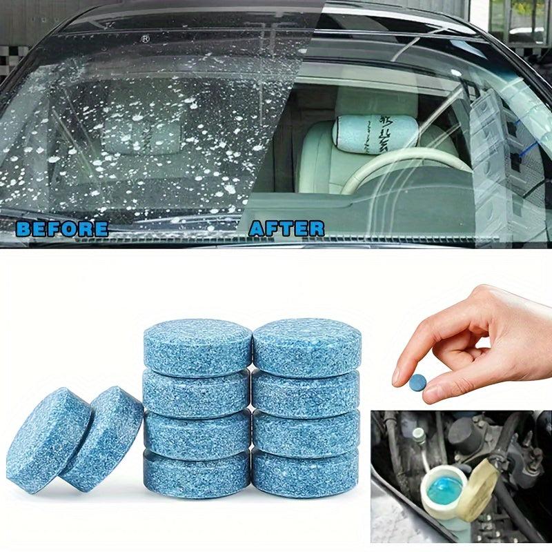 Effervescent Tablet Windshield Cleaning Pad - Quickly Clean Glass & Windows