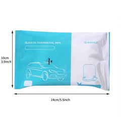 Car Glass Film Removal Wash Wipes - No Windshield Decontamination Needed