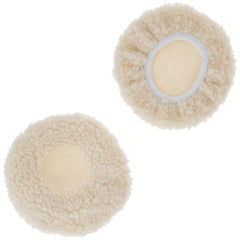2pcs 7 Inch Synthetic Wool Polishing Bonnets Buffer Pads for Car Polisher