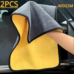 2pc Microfiber Towels for Car Cleaning & Drying