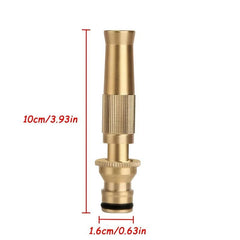 High Pressure Brass Adjustable Hose Nozzle for Car Washing & Garden Watering