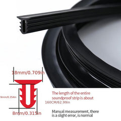 Car Dashboard Sealing Strips Styling Stickers Sound Proof Trim