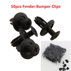 50pcs Car 6mm Hole Plastic Rivets Fastener Push Clip Auto Trim Retainer