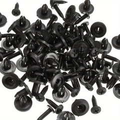 50pcs Car 6mm Hole Plastic Rivets Fastener Push Clip Auto Trim Retainer