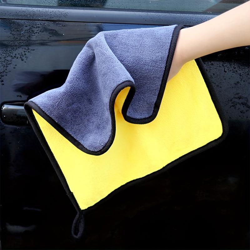 3pcs Microfiber Towels Dual Sided Car Washing Towels 40x29cm