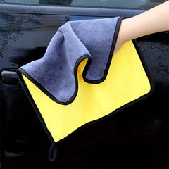 3pcs Microfiber Towels Dual Sided Car Washing Towels 40x29cm