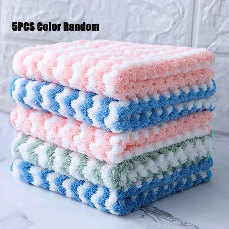 Soft & Absorbent Kitchen Dish Cloths - 5 Pack