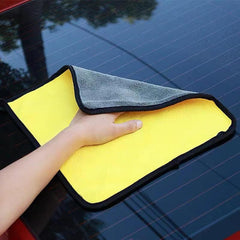 3pcs Thick Microfiber Car Wash Towels Absorbent Scrubbers