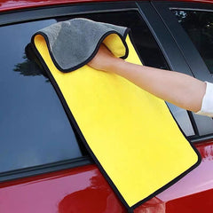 3pcs Thick Microfiber Car Wash Towels Absorbent Scrubbers