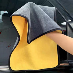 3pcs Thick Microfiber Car Wash Towels Absorbent Scrubbers