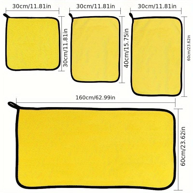 3pcs Car Wash Towel Absorbent Thickened Car Cloth Special Towel Car Towel
