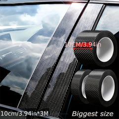 Car Threshold Bar Anti-stepping Sticker 5D Carbon Fiber Pattern