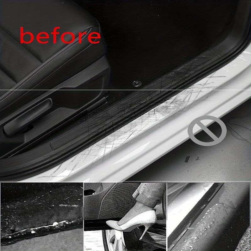 Car Threshold Bar Anti-stepping Sticker 5D Carbon Fiber Pattern
