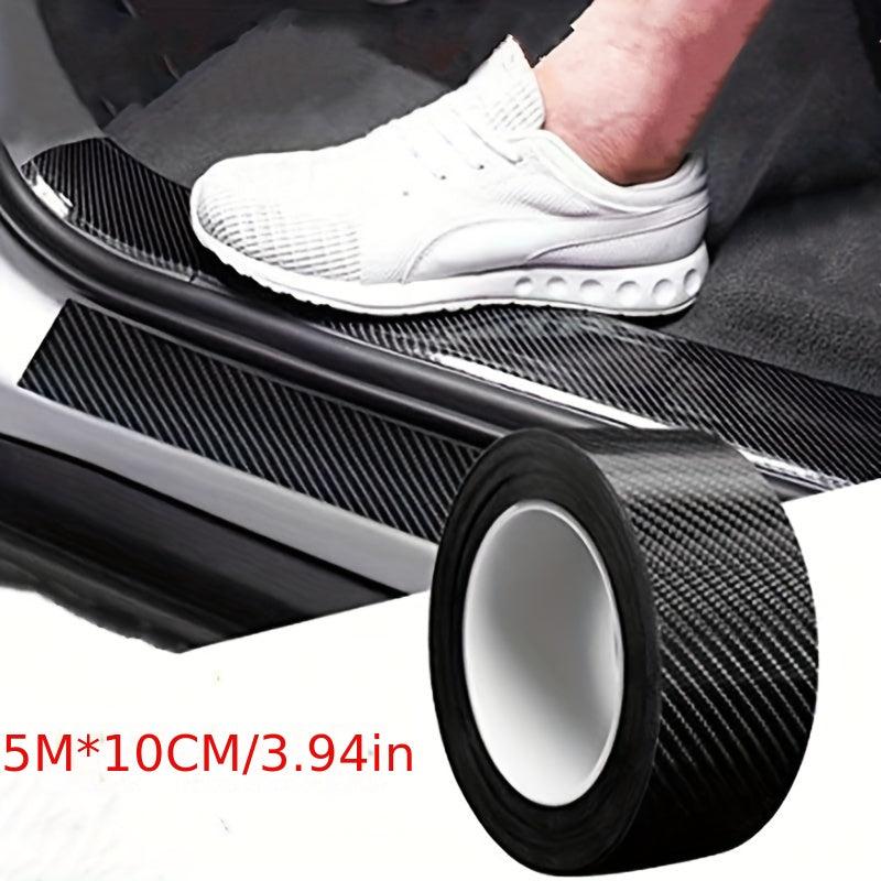 Car Threshold Bar Anti-stepping Sticker 5D Carbon Fiber Pattern