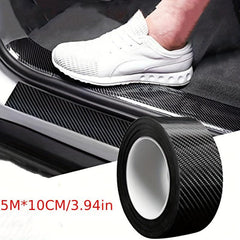 Car Threshold Bar Anti-stepping Sticker 5D Carbon Fiber Pattern