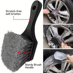 Car Wash Brush for Wheels & Tires - Soft Bristle